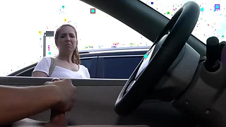 NICHE PARADE - Feisty Latina Giving Me A Lotta Lip For Flashing Cock In Parking Lot