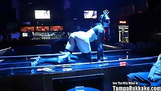 Small Tits Strip Club Gangbang Party